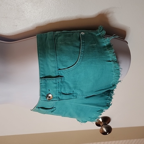 Billabong Laneway Jean Shorts, Size 26, Dark Turquoise - Picture 2 of 6